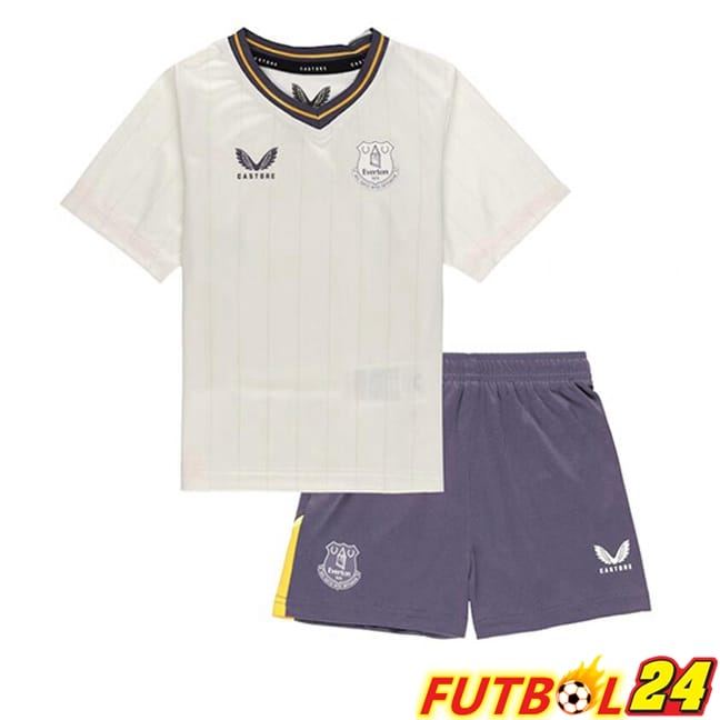 Camisetas De Futbol Everton Ninos Tercera Blanco 2024/2025