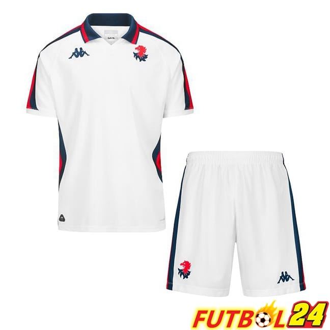 Camisetas De Futbol Genoa CFC Ninos Segunda Blanco 2024/2025
