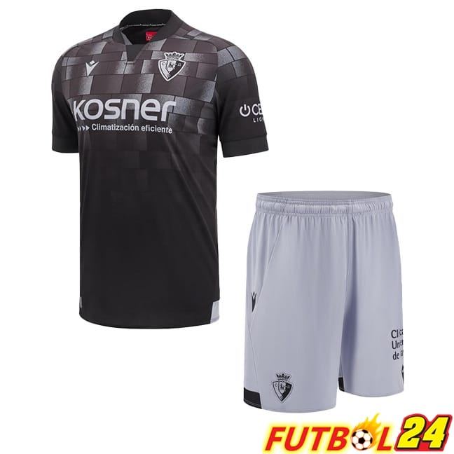 Camisetas De Futbol CA Osasuna Ninos Tercera Negro 2024/2025