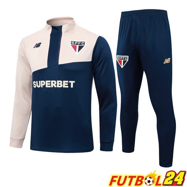 Chandal Futbol Sao Paulo FC Azul Real Amarillo 2024/2025