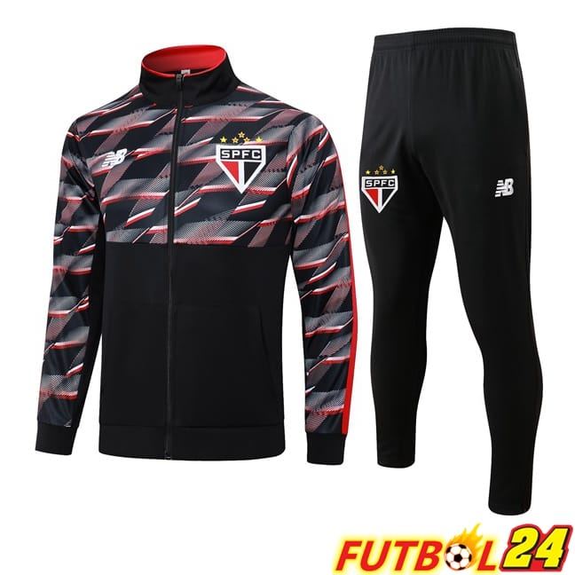 Chandal Futbol - Chaqueta Sao Paulo FC Negro 2024/2025