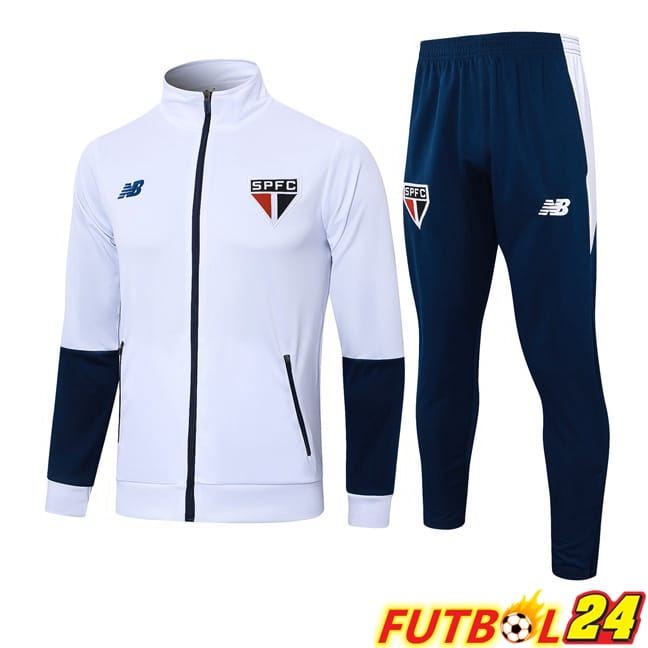 Chandal Futbol - Chaqueta Sao Paulo FC Blanco 2024/2025
