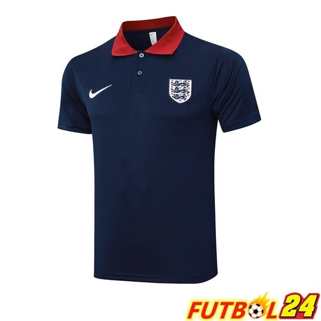 Camiseta Polo Inglaterra Azul Real 2024/2025