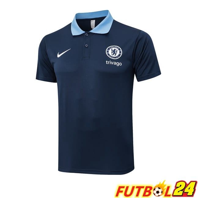 Camiseta Polo FC Chelsea Azul Real 2024/2025