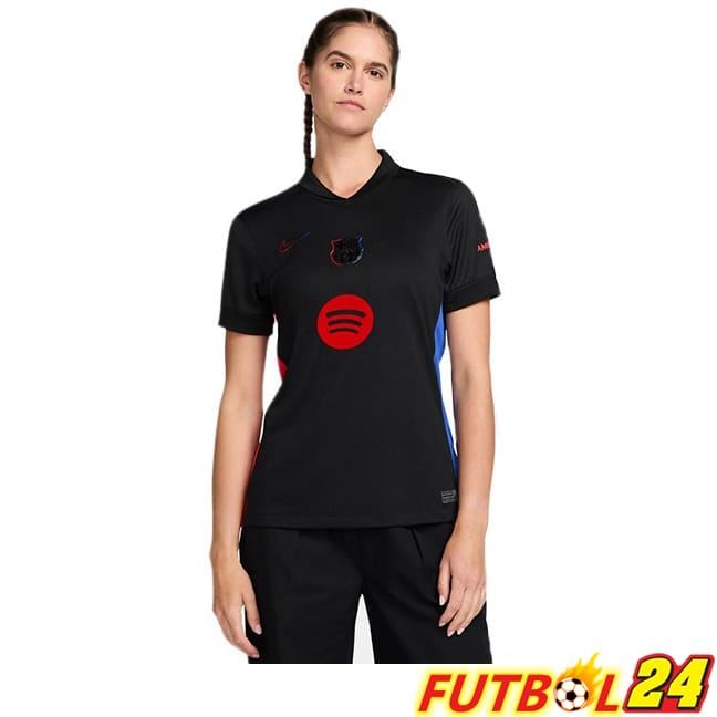 Camisetas De Futbol FC Barcelona Mujer Segunda Negro 2024/2025