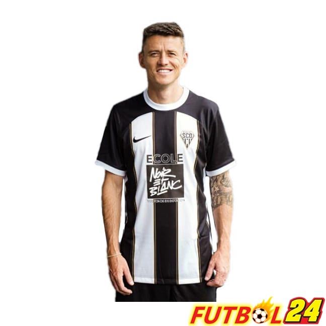 Camisetas De Futbol Angers SCO Primera Negro Blanco 2024/2025