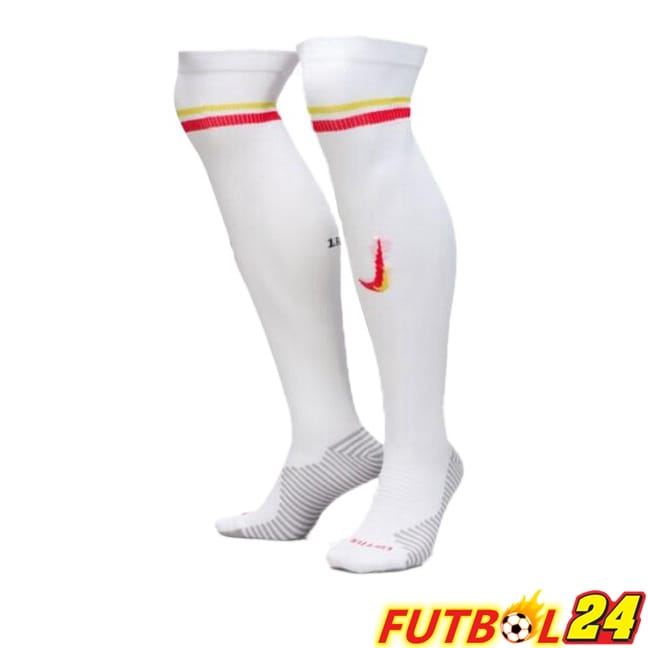 Calcetines De Futbol Liverpool Tercera Blanco 2024/2025