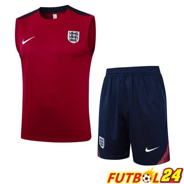 Chalecos De Futbol Inglaterra + Cortos Rojo 2024/2025