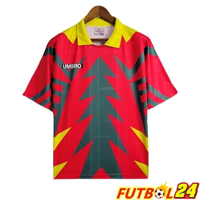 Camisetas De Futbol México Retro Portero Rojo/Verde 1998
