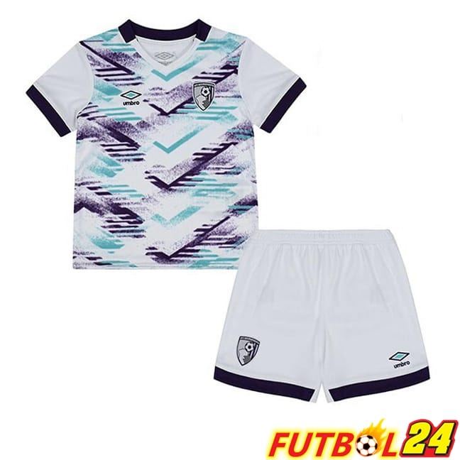 Camisetas De Futbol AFC Bournemouth Ninos Segunda Blanco 2024/2025