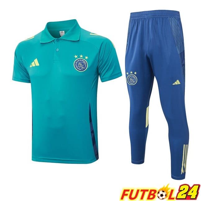 Camiseta Polo AFC Ajax + Pantalones Azul 2024/2025
