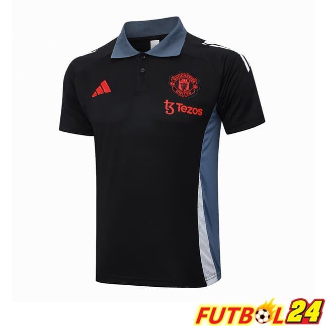 Camiseta Polo Manchester United Negro 2024/2025