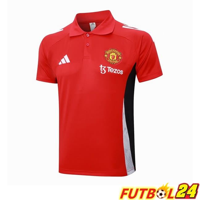 Camiseta Polo Manchester United Rojo 2024/2025