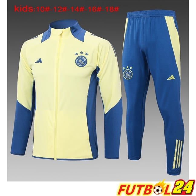 Chandal Equipos De Futbol - Chaqueta AFC Ajax Ninos Amarillo 2024/2025