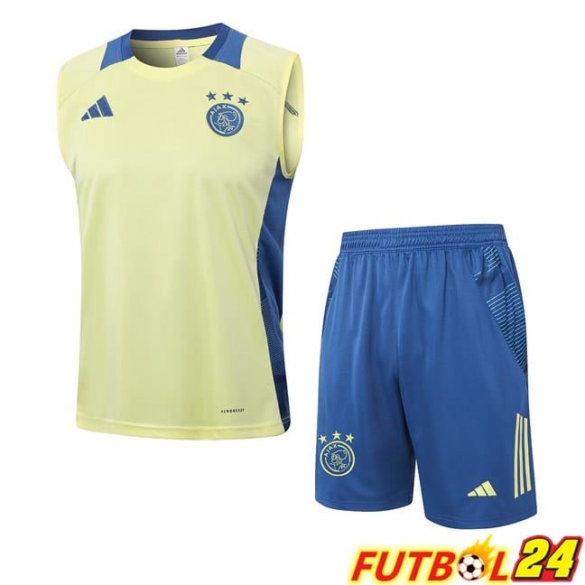 Chalecos De Futbol AFC Ajax + Cortos Amarillo 2024/2025