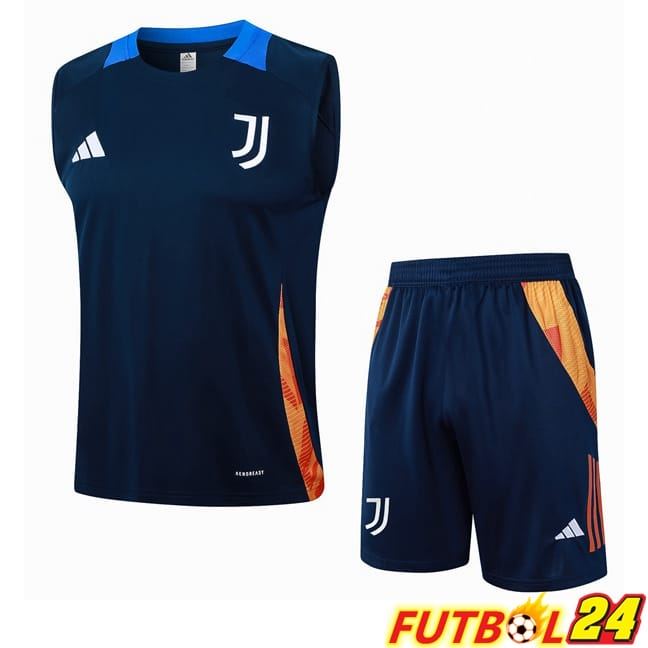 Chalecos De Futbol Juventus + Cortos Azul Real 2024/2025