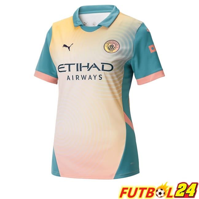 Camisetas De Futbol Manchester City Mujer Cuarta 2024/2025