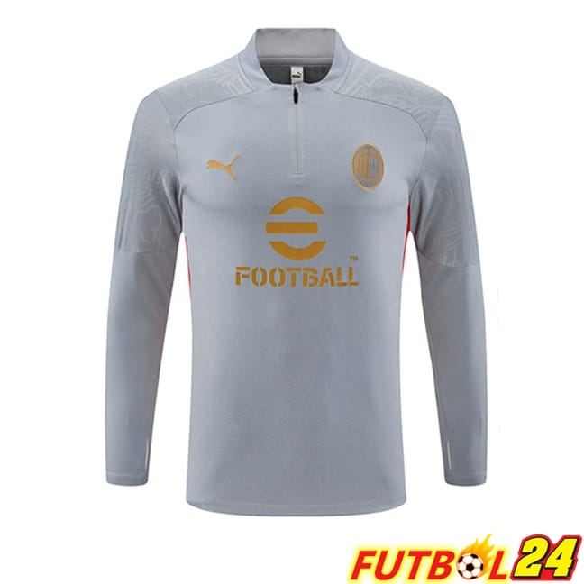 Sudadera De Entrenamiento AC Milan Gris 2024/2025