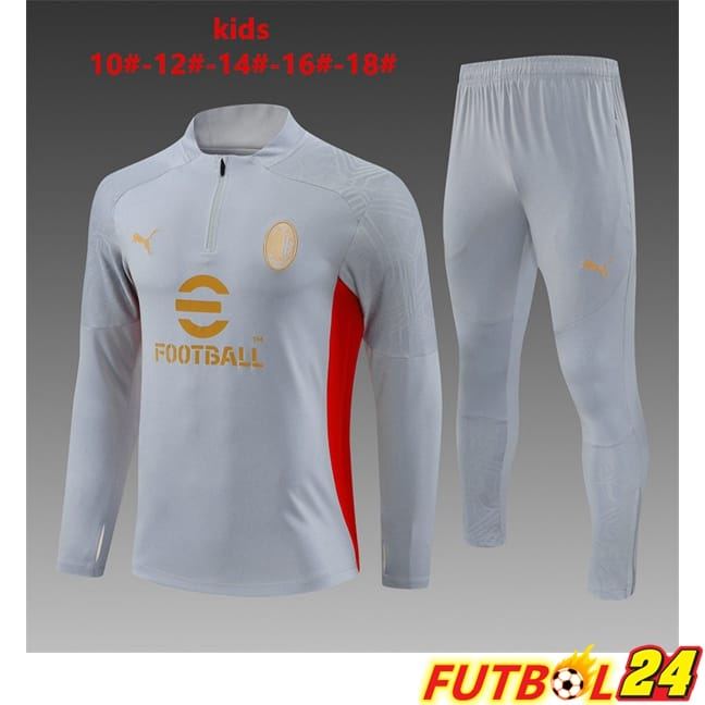 Chandal Equipos De Futbol AC Milan Ninos Gris 2024/2025