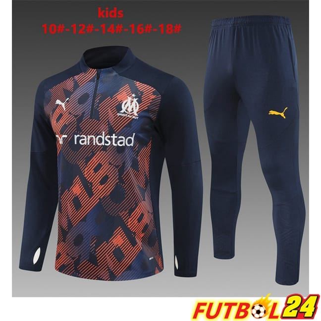 Chandal Equipos De Futbol Marsella OM Ninos Azul Real 2024/2025