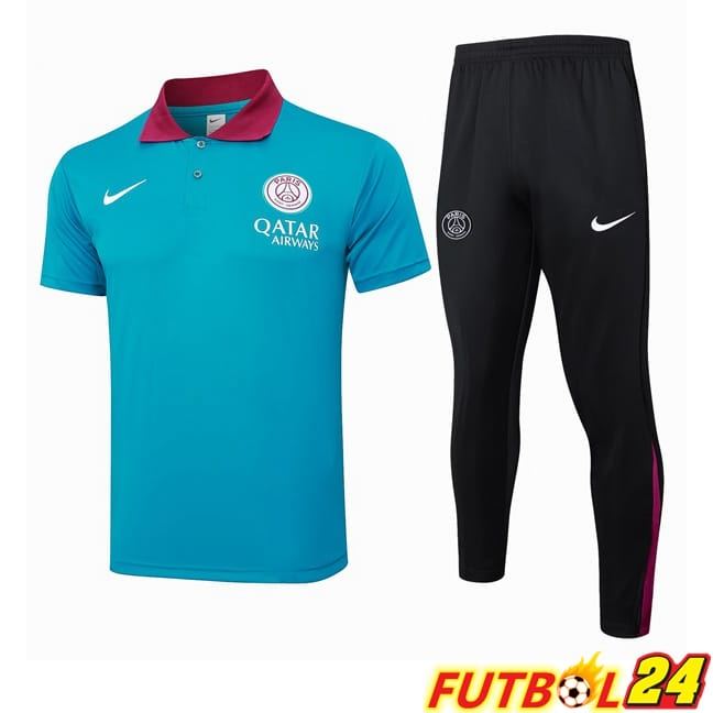 Camiseta Polo Paris PSG + Pantalones Azul 2024/2025