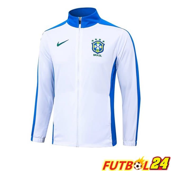 Chaquetas Futbol Brasil Blanco 2024/2025