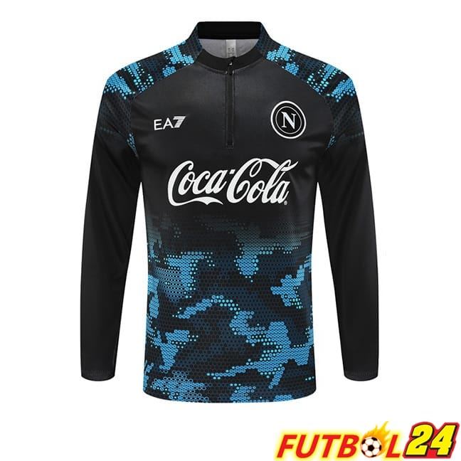Sudadera De Entrenamiento SSC Napoli Negro Azul 2024/2025