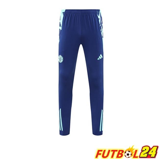 Pantalon Entrenamiento Manchester United Azul 2024/2025