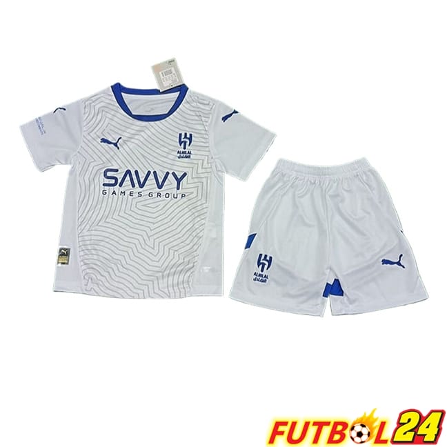 Camisetas De Futbol Al-Hilal Ninos Segunda 2024/2025