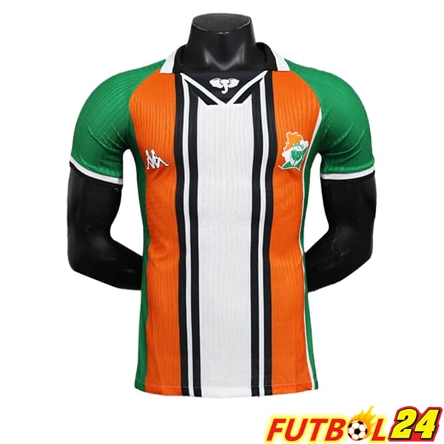 Camiseta Nacional Costa de Marfil Edición Especial Naranja/Blanco 2024/2025