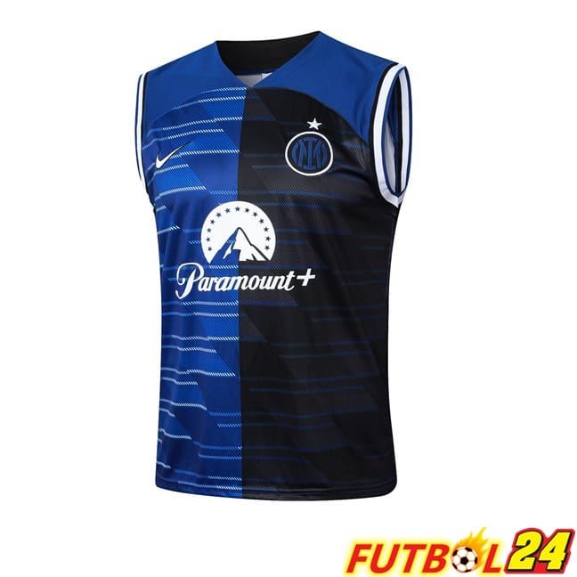 Chalecos De Futbol Inter Milan Azul Negro 2024/2025