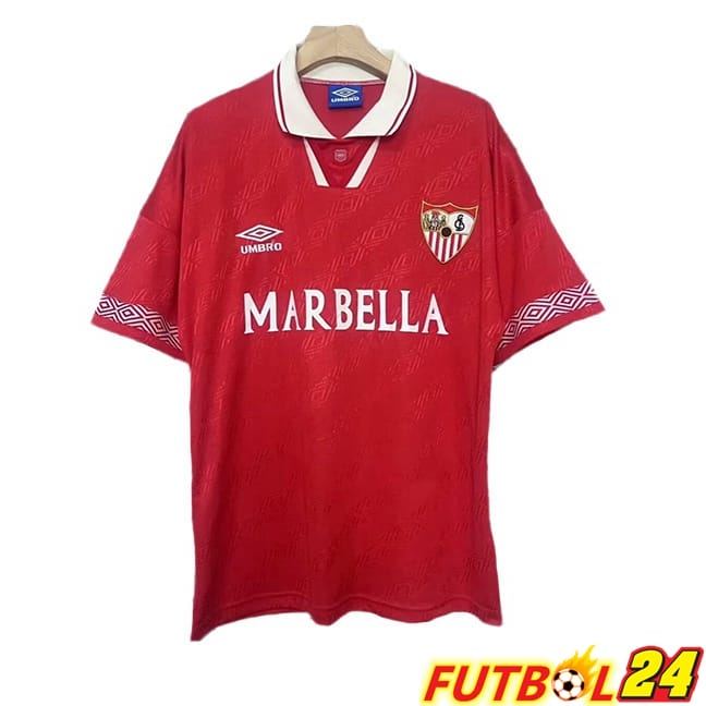 Camisetas De Futbol Sevilla FC Retro Segunda Rojo 1994-1996