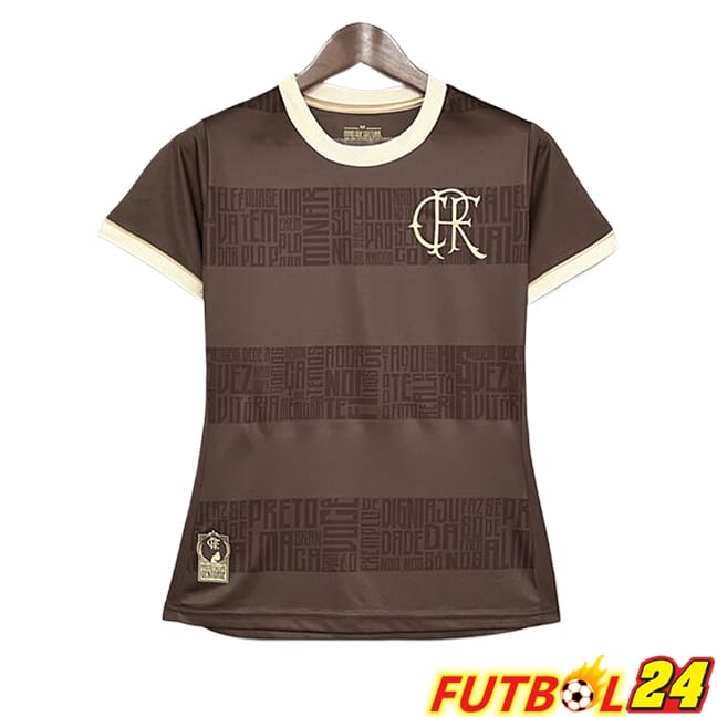 Camisetas De Futbol Flamengo Mujer Edición Especial Marrón 2024/2025