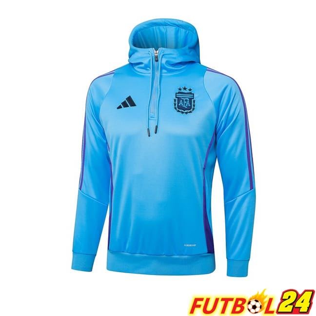 Sudadera Con Capucha Argentina Azul 2024/2025