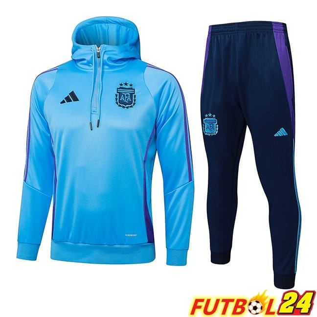 Chandal Futbol - Sudadera Con Capucha Argentina Azul 2024/2025