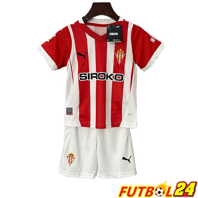 Camisetas De Futbol Ninos Sporting Gijon Primera 2024/2025