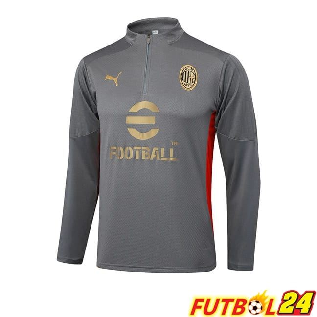 Sudadera De Entrenamiento AC Milan Gris 2024/2025