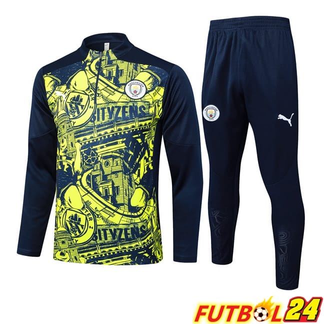 Chandal Equipos De Futbol Manchester City Verde Azul Real 2024/2025