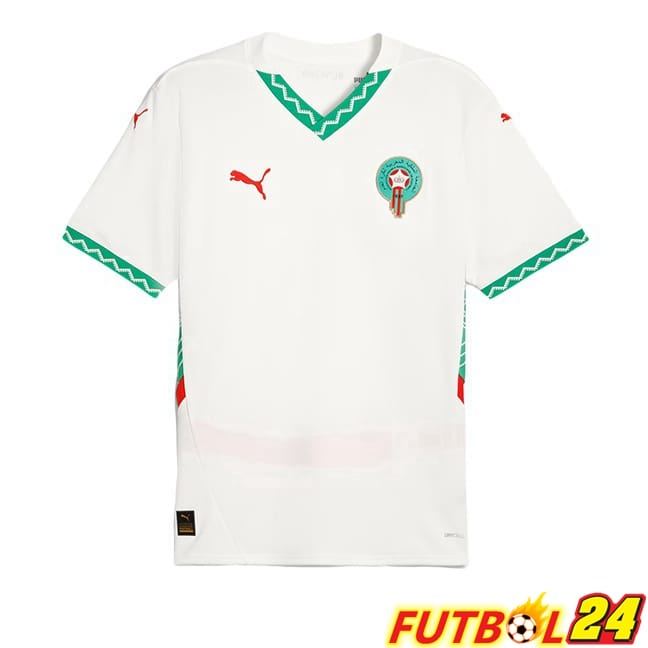 Camiseta Nacional Marruecos Segunda Blanco 2024/2025