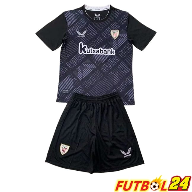 Camisetas De Futbol Athletic Bilbao Ninos Portero Negro 2024/2025