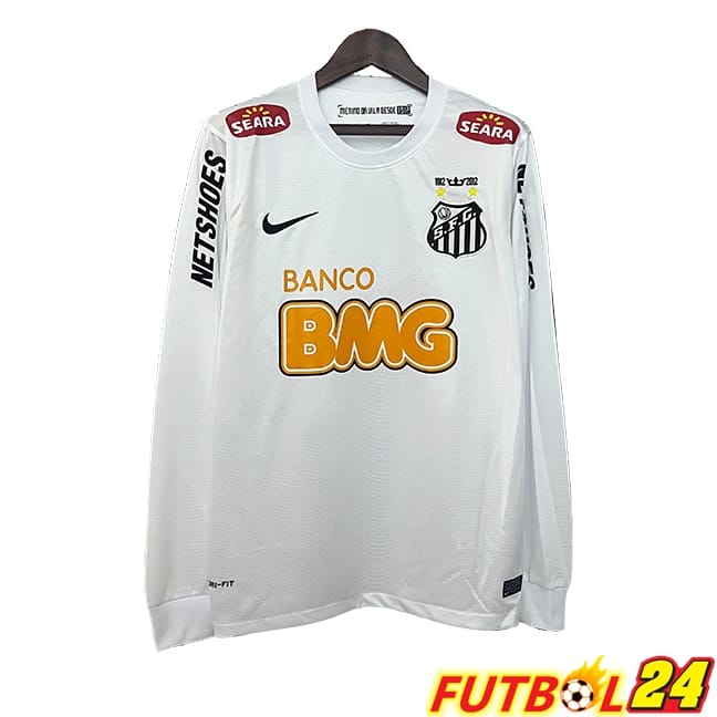 Camisetas De Futbol Santos Retro Primera Manga Larga 2011/2012