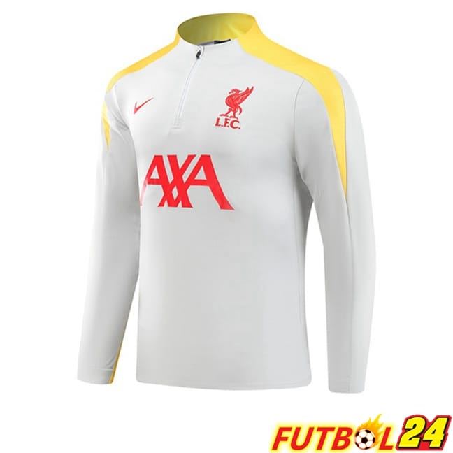 Sudadera De Entrenamiento FC Liverpool Gris 2024/2025