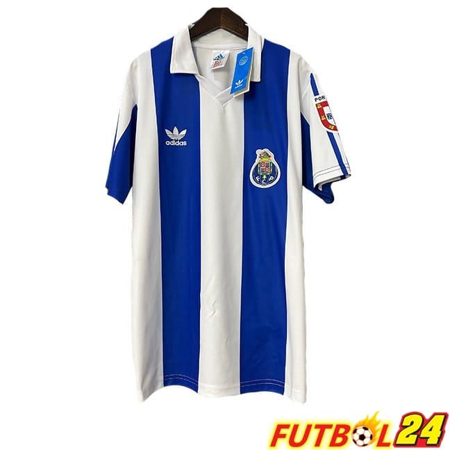 Camisetas De Futbol FC Porto Retro Primera Blanco Azul 1986-1987