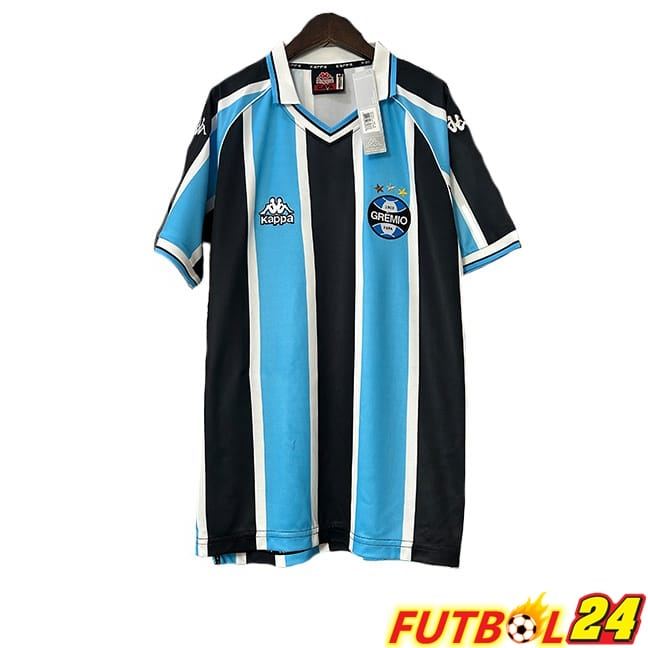 Camisetas De Futbol Gremio Retro Primera Blanco Azul 2000-2001