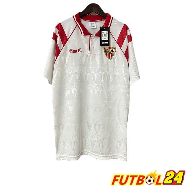 Camisetas De Futbol Sevilla FC Retro Primera Blanco 1992-1993
