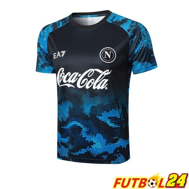 Camiseta Entrenamiento SSC Napoli Azul Negro 2024/2025