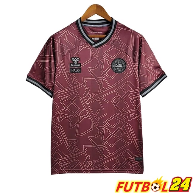 Camiseta Nacional Dinamarca Edición Especial Rojo Oscuro 2024/2025