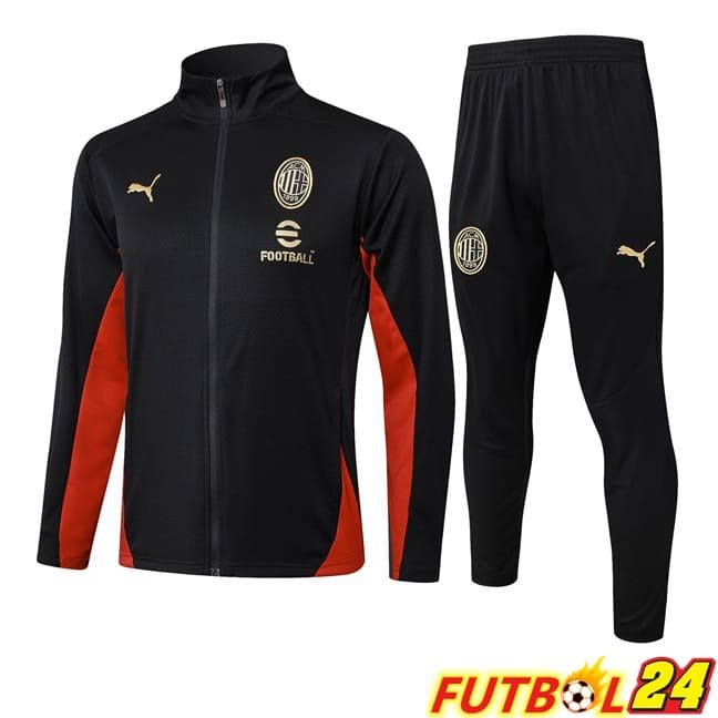 Chandal Futbol - Chaqueta AC Milan Negro 2025/2026