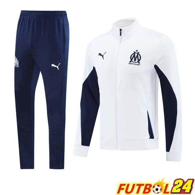 Chandal Futbol - Chaqueta Marsella OM Blanco 2025/2026