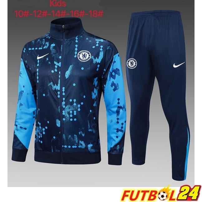 Chandal Futbol - Chaqueta FC Chelsea Ninos Azul Real 2025/2026